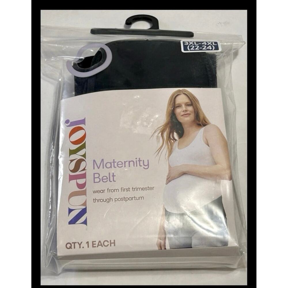 Joyspun Maternity Support Belt Black Size 3XL-4XL 22-24 Plus Pregnancy NWT